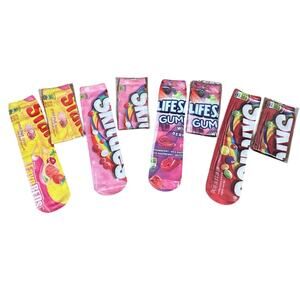 Socks 4 pair candy assortment Novelty Above Ankle Length Mens 6-8 Womens 7-9